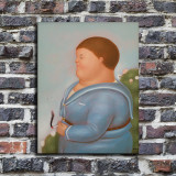 Fernando Botero inspired Art Print. New HD print. Canvas ready to hang. Large poster. Pop Art canvas. Home decor wall painting