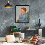 Fernando Botero inspired Art Print. New HD print. Canvas ready to hang. Large poster. Pop Art canvas. Home decor wall painting