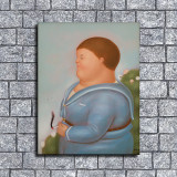 Fernando Botero inspired Art Print. New HD print. Canvas ready to hang. Large poster. Pop Art canvas. Home decor wall painting