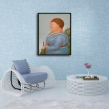 Fernando Botero inspired Art Print. New HD print. Canvas ready to hang. Large poster. Pop Art canvas. Home decor wall painting