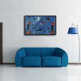 The star Prince's sun, moon and stars Joan Miró HD Print On Canvas Ready to Hang Canvas Print Gift Home Decor Wall Painting