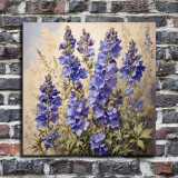 Delphinium, Flowers paintings HD Canvas Print Home Decor Paintings Wall Art Pictures