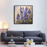 Delphinium, Flowers paintings HD Canvas Print Home Decor Paintings Wall Art Pictures