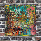 Gerhard Richter inspired Art Print. New HD print. Canvas ready to hang. Large poster. Pop Art canvas. Home decor wall painting