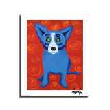 George Rodrigue inspired wall art. Blue Dog fine art. New HD Print On Canvas Ready to Hang. Large size Home Decor Wall Painting