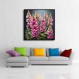 Pretty Foxglove blooms. Foxglove flower painting. New HD Print On Canvas Ready to Hang. Large size Home Decor Wall Painting