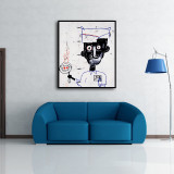 Jean Michel Basquiat Art Crown Canvas Painting Wall Art Print Poster Picture Decorative Painting Living Room Home Decoration