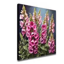 Pretty Foxglove blooms. Foxglove flower painting. New HD Print On Canvas Ready to Hang. Large size Home Decor Wall Painting