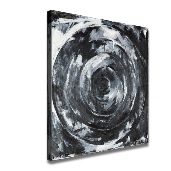 Jasper Johns - SMALL BLACK TARGET , 1960 Art HD Canvas Print Home Decor Paintings Wall Art Pictures