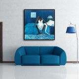 Blue Monday Painting Vintage Art Poster by Annie Lee Art HD Canvas Print Home Decor Paintings Wall Art Pictures