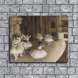Ballet Rehearsal on Stage Art HD Canvas Print Home Decor Paintings Wall Art Pictures