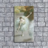 Dancer in Green HD Canvas Print Home Decor Paintings Wall Art Pictures-RG100050