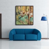 Dancers, Pink and Green Art HD Canvas Print Home Decor Paintings Wall Art Pictures