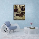 In a Café Art HD Canvas Print Home Decor Paintings Wall Art Pictures