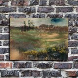 Landscape with Smokestacks Art HD Canvas Print Home Decor Paintings Wall Art Pictures