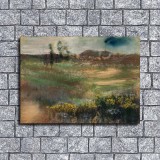 Landscape with Smokestacks Art HD Canvas Print Home Decor Paintings Wall Art Pictures