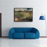 Landscape with Smokestacks Art HD Canvas Print Home Decor Paintings Wall Art Pictures