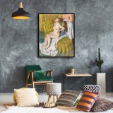 Nude lady with breast showing HD Canvas Print Home Decor Paintings Wall Art Pictures