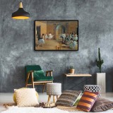 The Dance Foyer at the Opera on the rue Le Peletier HD Print On Canvas Canvas Print Gift Home Decor Wall Painting