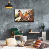 The Jockeys Art HD Canvas Print Home Decor Paintings Wall Art Pictures