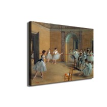 The Dance Foyer at the Opera on the rue Le Peletier HD Print On Canvas Canvas Print Gift Home Decor Wall Painting