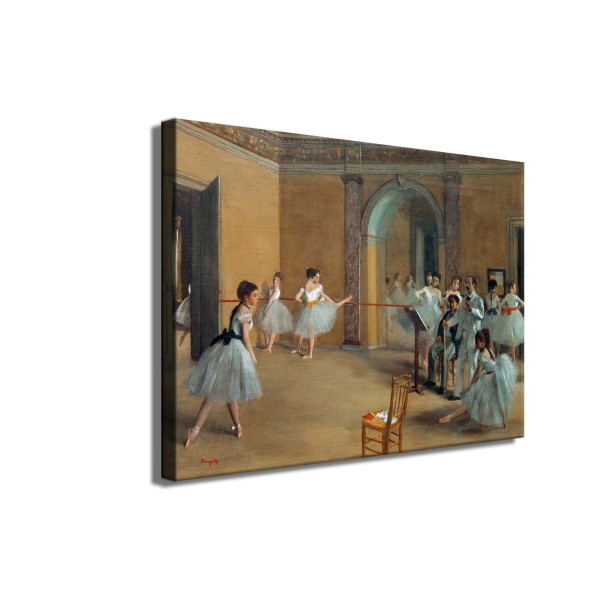 The Dance Foyer at the Opera on the rue Le Peletier HD Print On Canvas Canvas Print Gift Home Decor Wall Painting