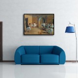 The Dance Foyer at the Opera on the rue Le Peletier HD Print On Canvas Canvas Print Gift Home Decor Wall Painting