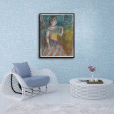 The Singer in Green Art HD Canvas Print Home Decor Paintings Wall Art Pictures