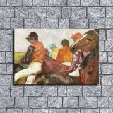 The Jockeys Art HD Canvas Print Home Decor Paintings Wall Art Pictures