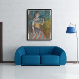 The Singer in Green Art HD Canvas Print Home Decor Paintings Wall Art Pictures