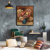 Flowers in a Green Vase Art HD Canvas Print Home Decor Paintings Wall Art Pictures