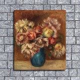 Flowers in a Green Vase Art HD Canvas Print Home Decor Paintings Wall Art Pictures