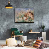 Girls in the Grass Art HD Canvas Print Home Decor Paintings Wall Art Pictures
