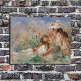 Girls in the Grass Art HD Canvas Print Home Decor Paintings Wall Art Pictures