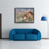 Girls in the Grass Art HD Canvas Print Home Decor Paintings Wall Art Pictures