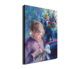 Young Woman Sewing Art HD Canvas Print Home Decor Paintings Wall Art Pictures