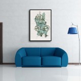 Anemone (1876) Art HD Canvas Print Home Decor Paintings Wall Art Pictures