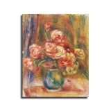 Vase of Roses Art HD Canvas Print Home Decor Paintings Wall Art Pictures