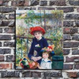 Two Sisters Art HD Canvas Print Home Decor Paintings Wall Art Pictures