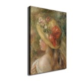 Young Girl with Hat Art HD Canvas Print Home Decor Paintings Wall Art Pictures