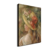 Young Girl with Hat Art HD Canvas Print Home Decor Paintings Wall Art Pictures