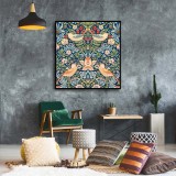 Strawberry Thief pattern Art HD Canvas Print Home Decor Paintings Wall Art Pictures