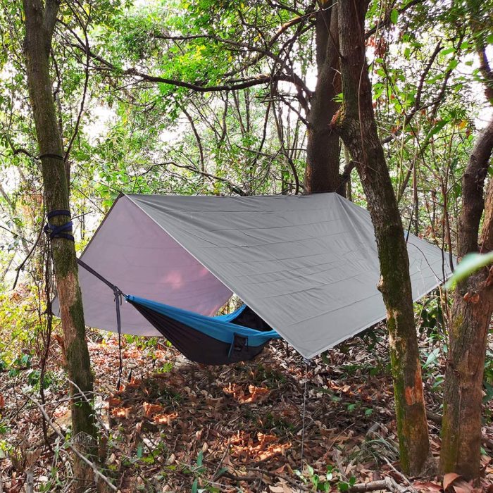 Sunyear Camping Hammock with Bug Net & Sunyear Hammock Rain Fly Tent Tarp  Provides Effective Protection Against Rain