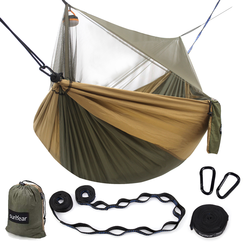 Sunyear Camping Hammock, Portable Double Hammock 55W*106L Usa