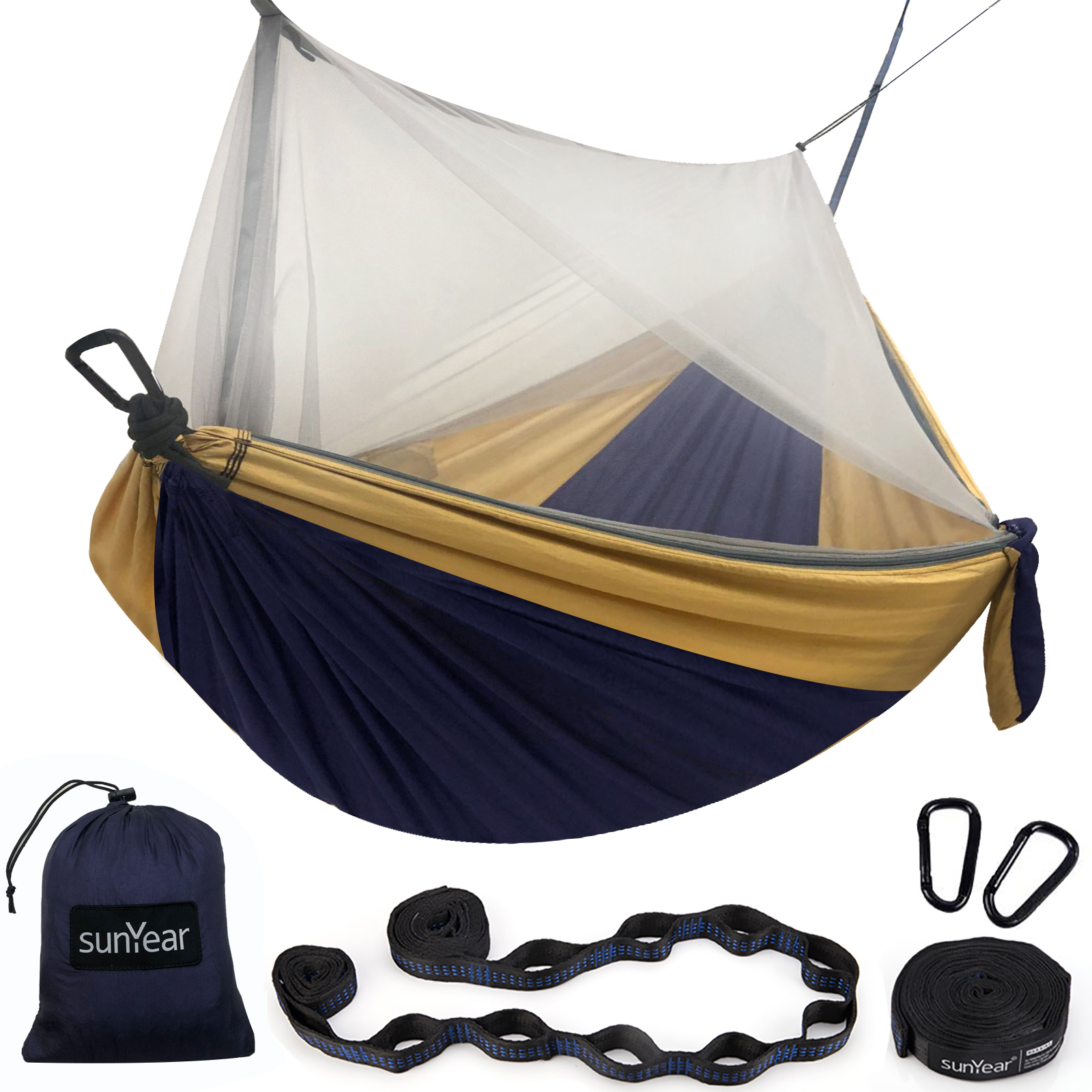 US$ 29.99 - Sunyear Hammock Camping with Net/Netting Mosquito & 2