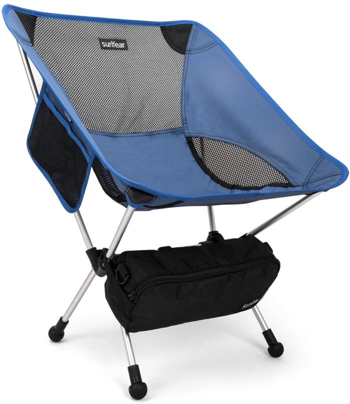 Sunyear Lightweight Compact Folding Camping Backpack Chairs, Portable,  Breathable Comfortable, Perfect for Outdoor,Camp,Hiking,Picnic