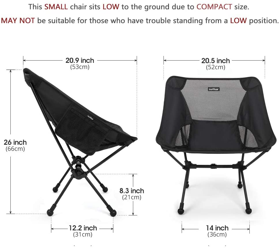 Sunyear Lightweight and Foldable Camp Chair, Portable, Breathable and  Comfortable, Perfect for Hiking/Fishing/The Park/Sport : Buy Online at Best  Price in KSA - Souq is now : Sporting Goods
