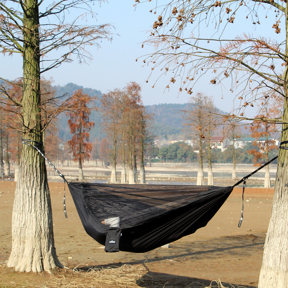 Sunyear Hammock Chair, Gray and White 