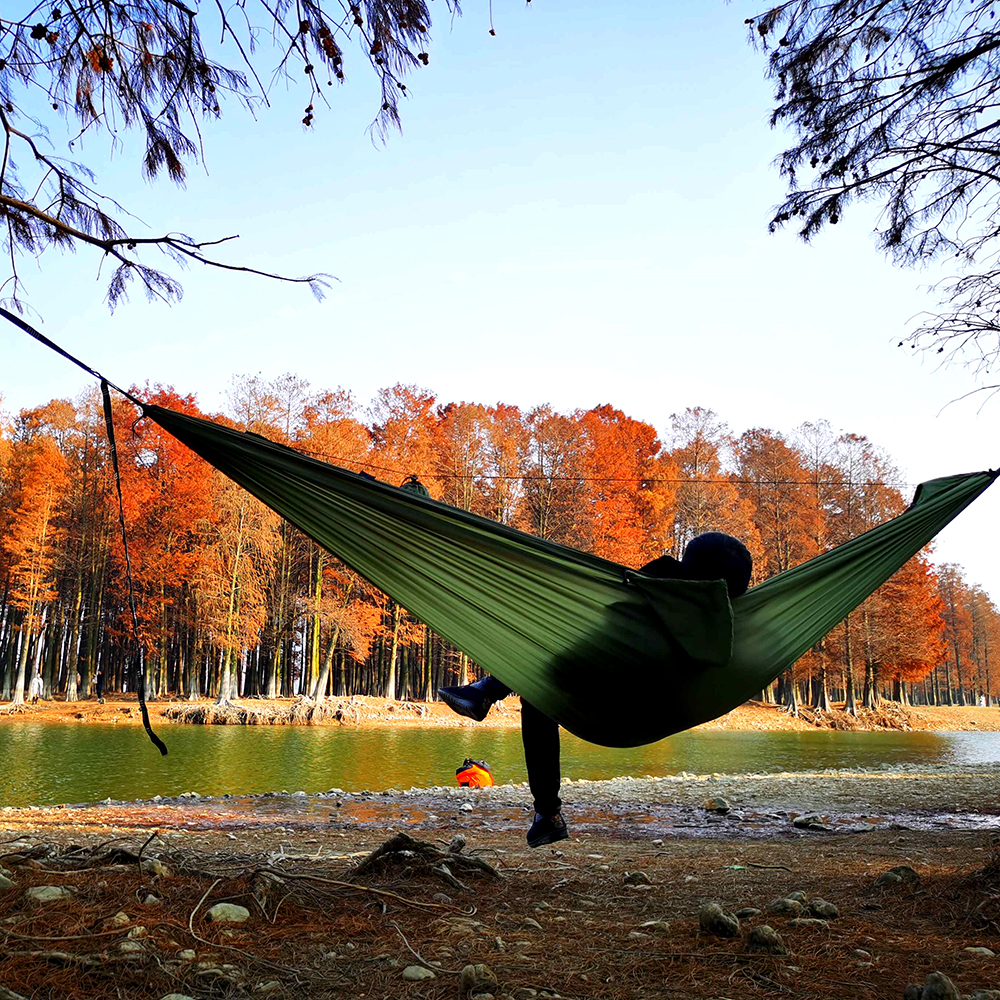 Sunyear Portable Lightweight Camping Hammock with Removable Mosquito Net