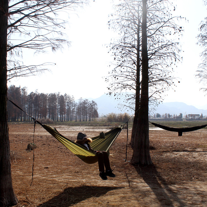 Sunyear Camping Hammock with Removable No See-Um Net, Double